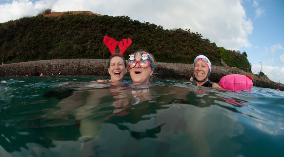 Festive fundraiser's closing swim to take place after one month delay