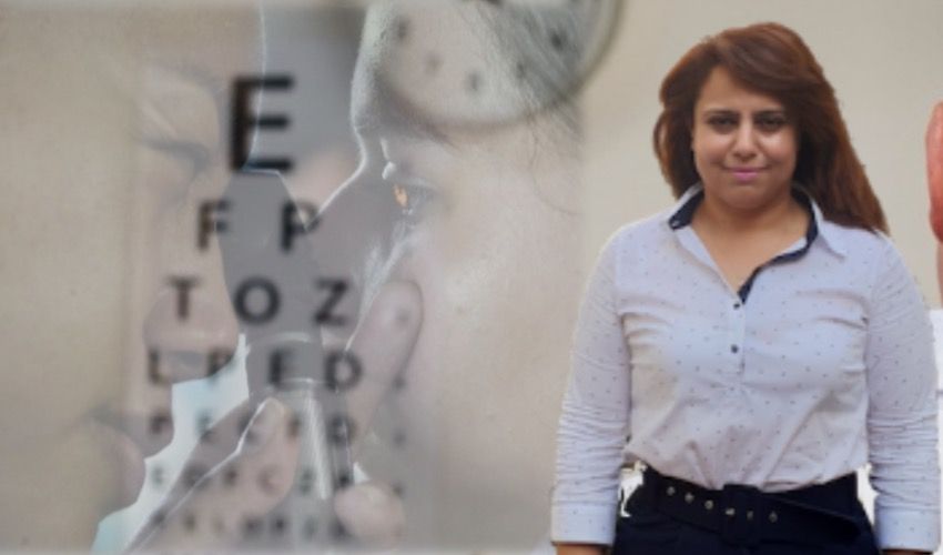 Palestinian eye nurse impressed by hospital's eye department