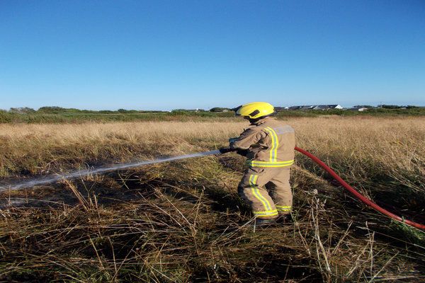 Firefighters issue warning after bonfire gets out of control