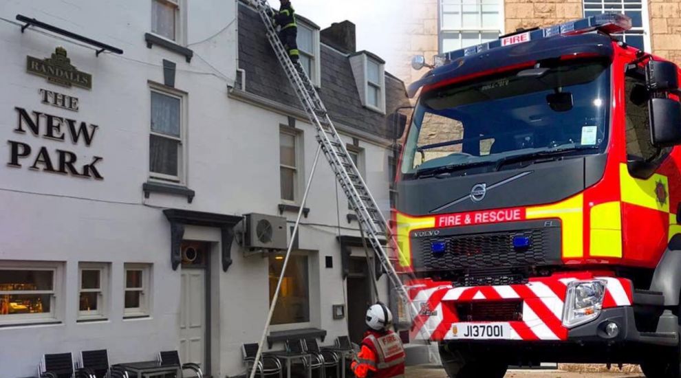 Firefighters hit the pub