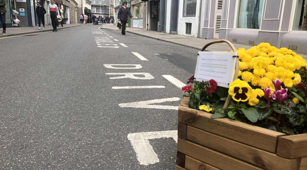 Guerilla gardeners brighten up car-free Broad Street