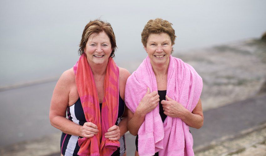 Swimming sisters still ready to dip after nearly 50 years