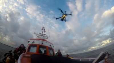 British lifeboat crew trials drones on search and rescue operations in world first