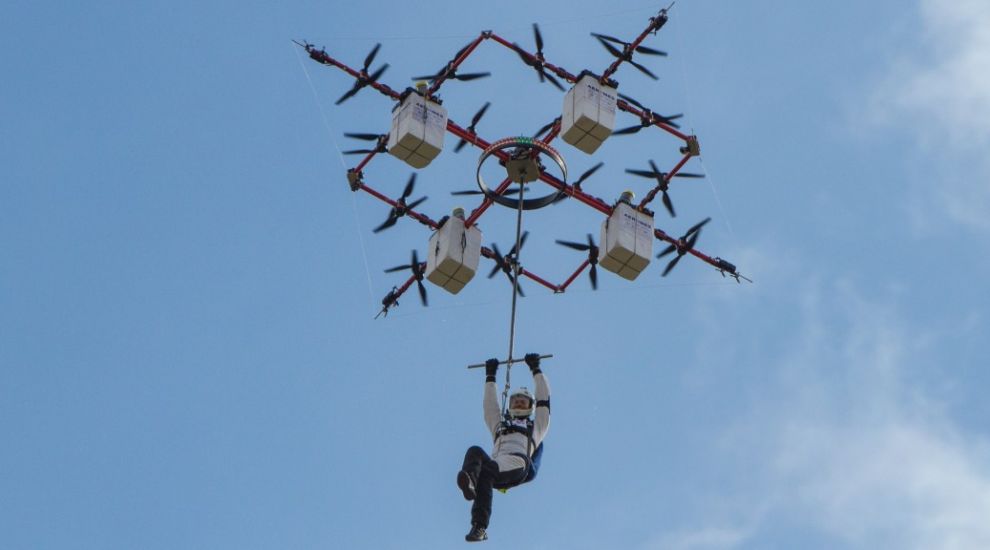 Watch the first ever skydive from a drone
