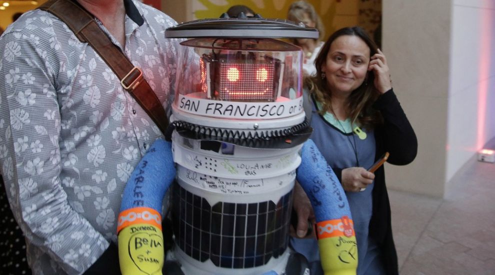 A hitch-hiking robot is about to attempt a journey across the US
