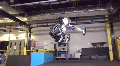 Watch this Boston Dynamics robot pull off the perfect back flip