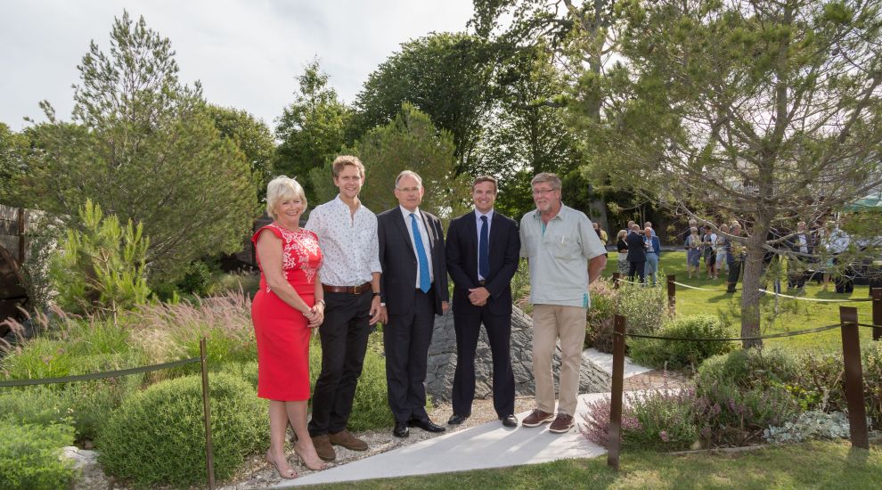 Bailiff and award winning designer open RBC garden in Guernsey