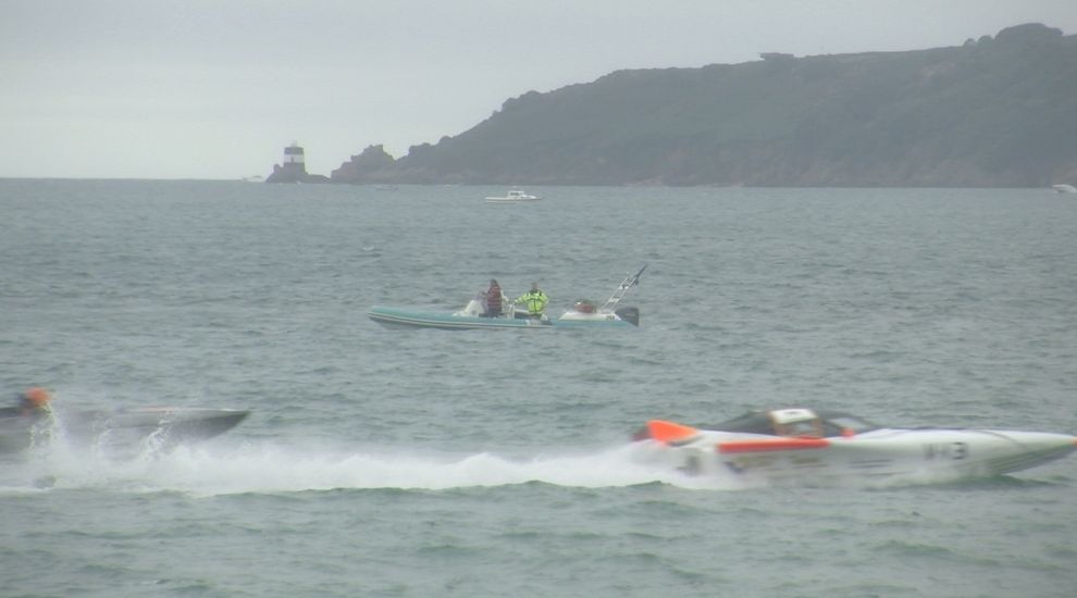 VIDEO: St Aubin's Bay roars to the sound of powerboats