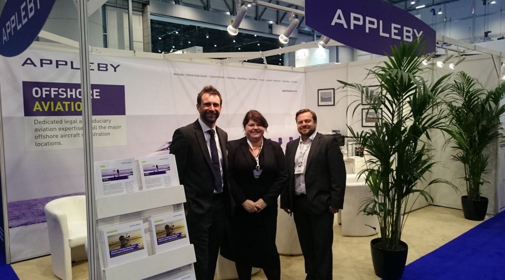 Appleby aviation team at industry exhibition