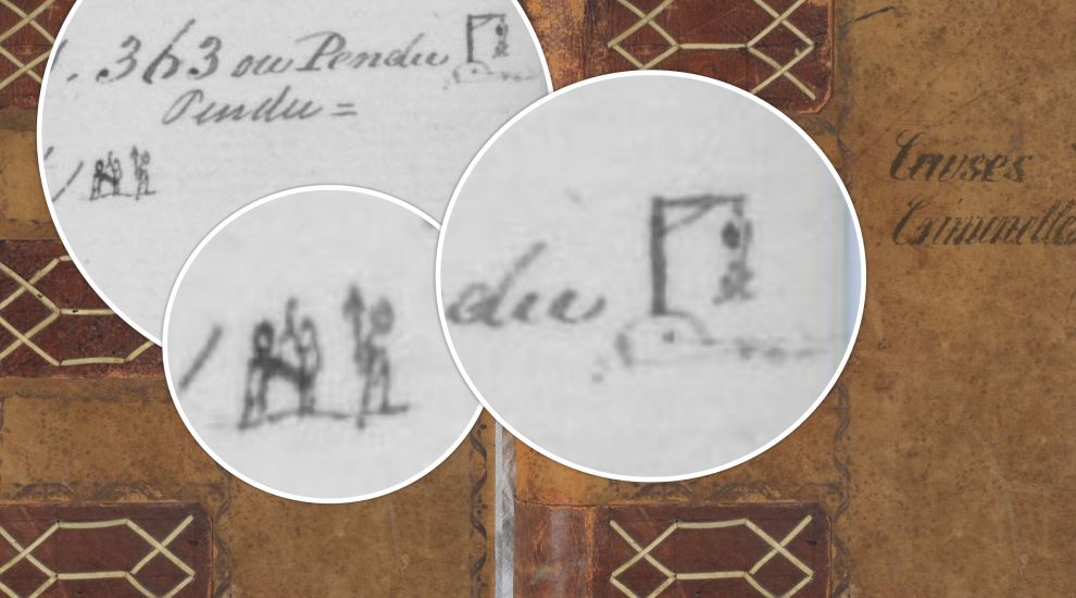 Spot the hangman? Doodles in 1800s court records uncovered
