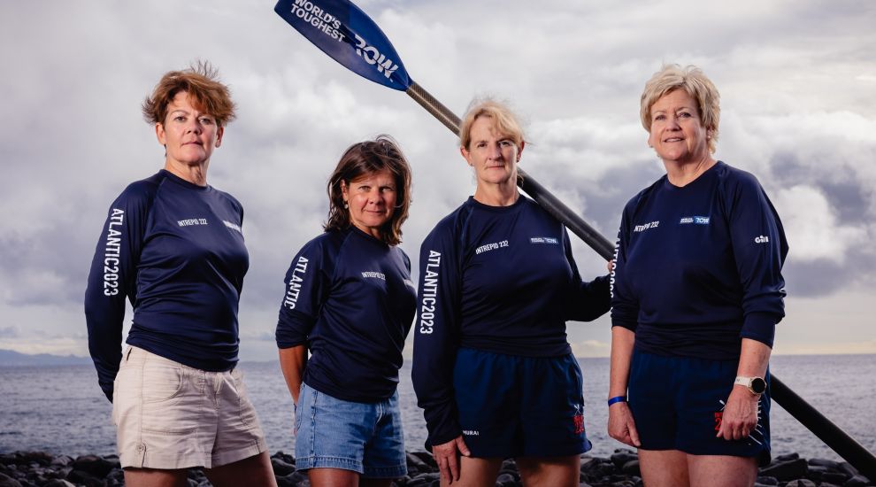 They're off! Jersey's oarsome foursome set off on 3,000-mile Atlantic challenge