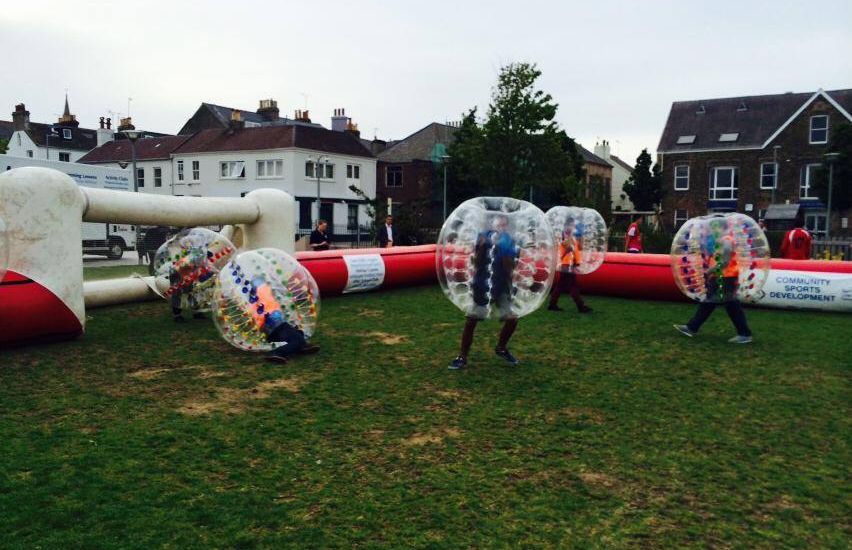 Bubble balls help youngsters blow off steam