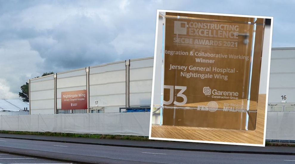 Construction group receives award for Jersey Nightingale Wing