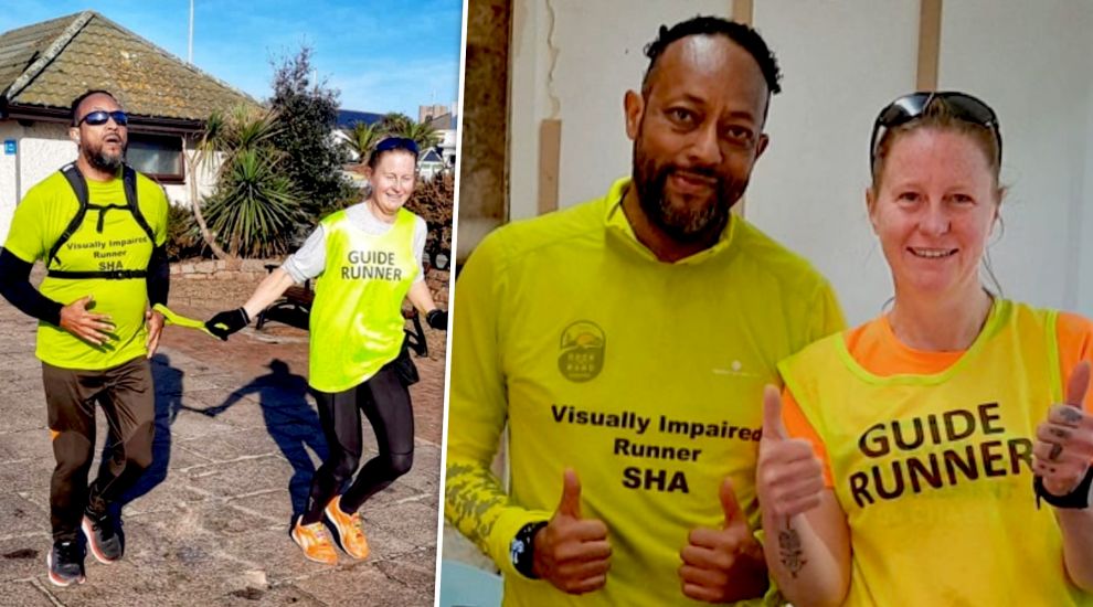 'Sha goes far!' Visually-impaired runner takes on half marathon
