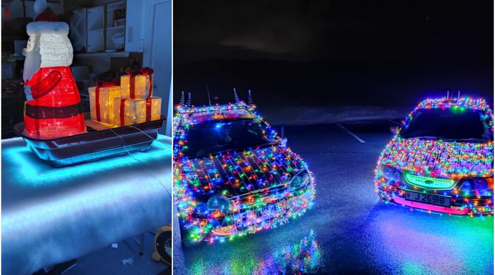 WATCH: Christmas cars light up Jersey's roads for charity