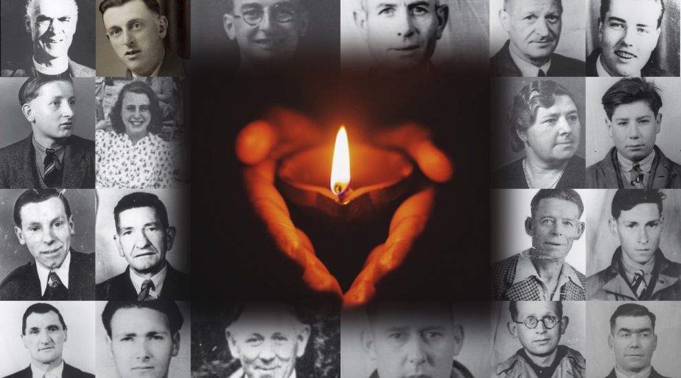 Illumination for Jersey's 21 Holocaust victims