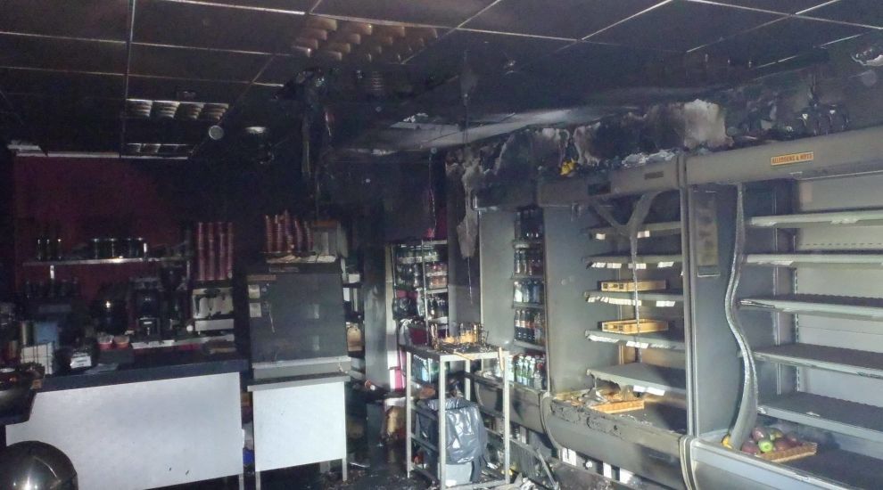 Fire destroys town sandwich shop