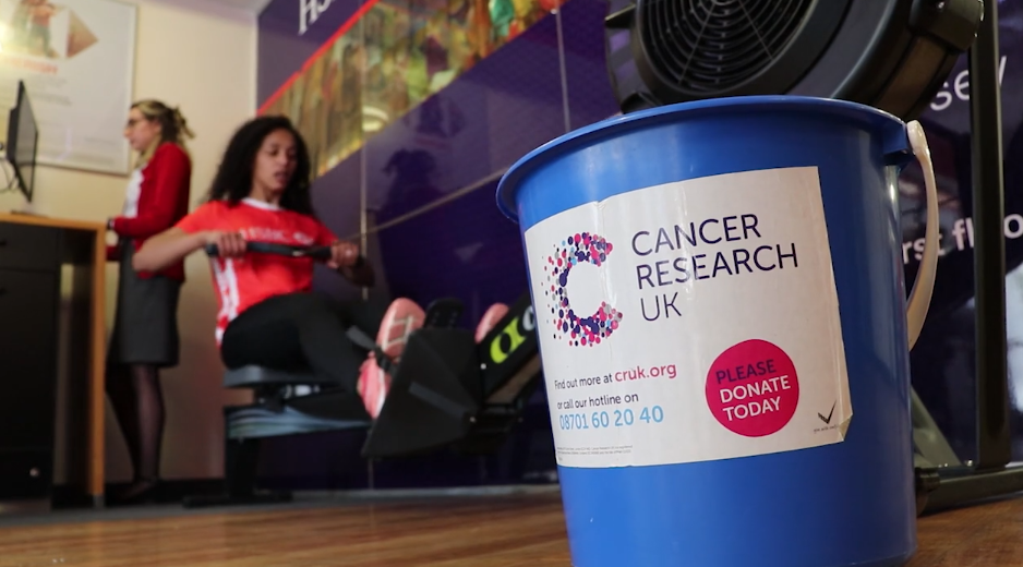WATCH: Bank team channels Oxbridge boat race to beat cancer