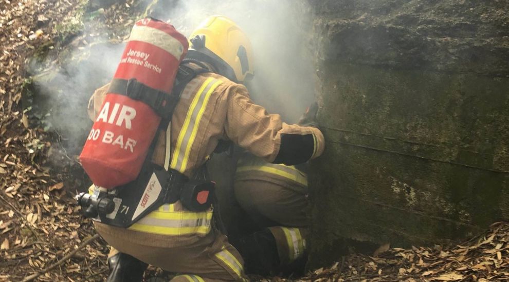 Throw away BBQ causes fire at bunker in St Brelade's