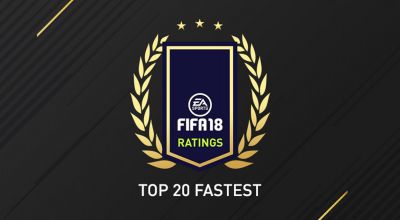 Who’s the fastest Premier League footballer on Fifa 18?