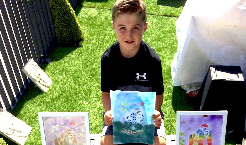 Young artist 'goes wild' to save silverbacks