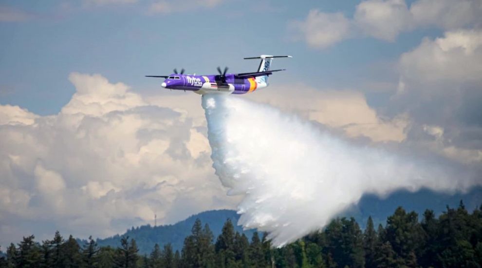 WATCH: From Flybe plane...to wildfire fighter