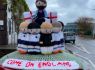 Mystery knitter cheers on England in woollen World Cup tribute