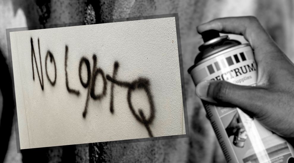 Homophobic graffiti sprayed around homes