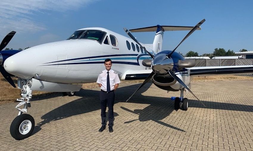 Local pilot joins private air charter crew