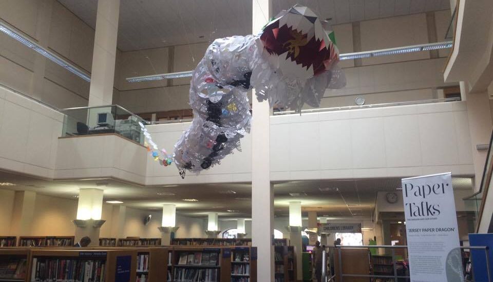 VIDEO: A dragon flew into the library overnight