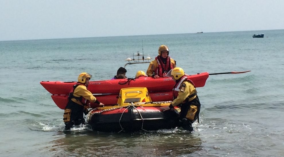 A multi agency search took place for a swimmer in difficulty in the area of Green Island