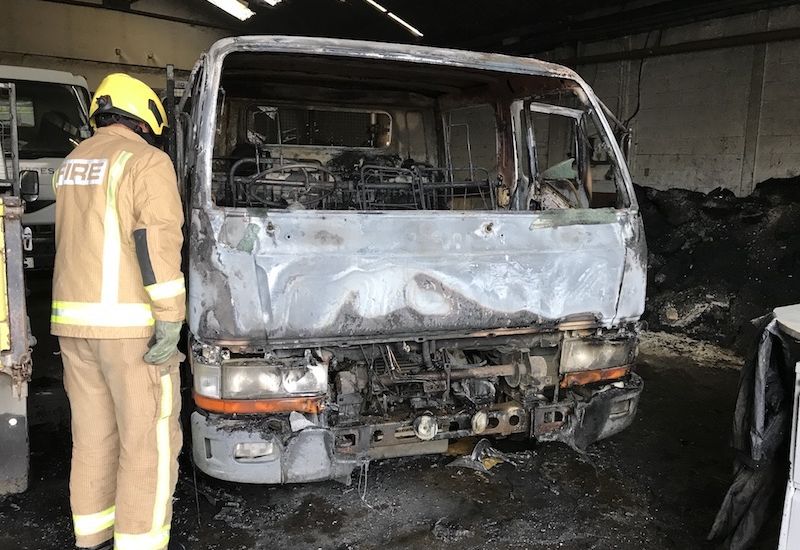 Trinity vehicle fire being investigated