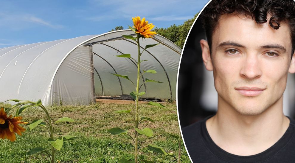 Actor revisits farming roots with creative polytunnel revamp