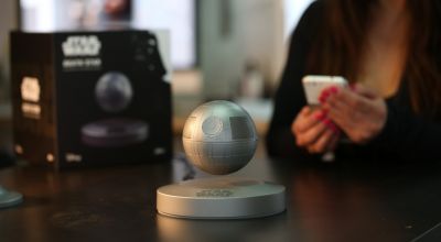 There’s a new Bluetooth speaker which is an actual levitating Death Star