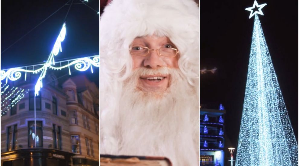 WATCH: Santa saves the Christmas lights