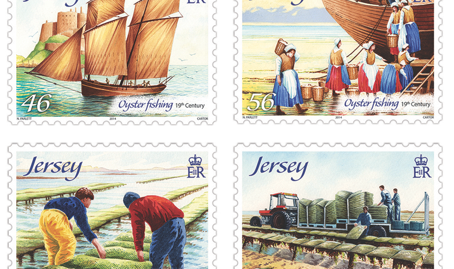 New stamps study Jersey’s oyster industry