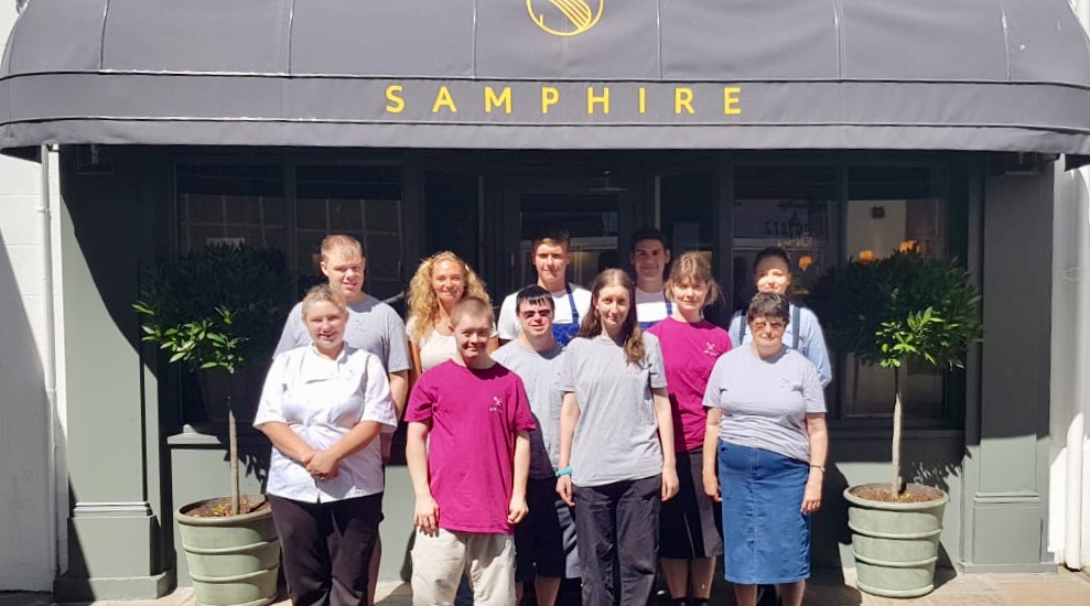 Samphire partner up with social enterprise café to sponsor apprentice