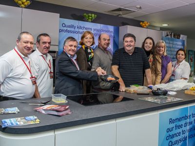 Quayside free kitchen is donated to Headway