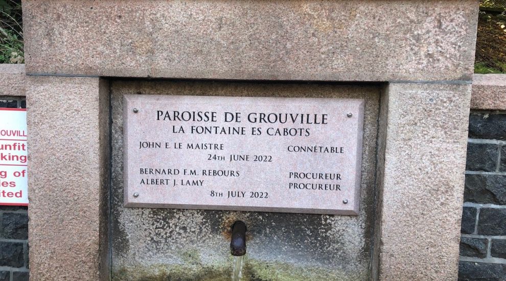 Plaque controversy at historic Grouville fountain