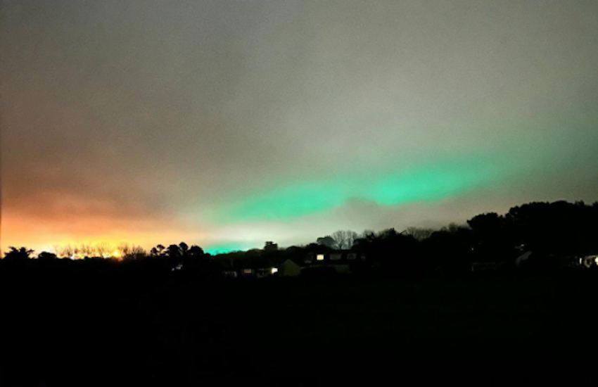 The Aurora Borealis?! At this time of year, localised entirely in Guernsey?