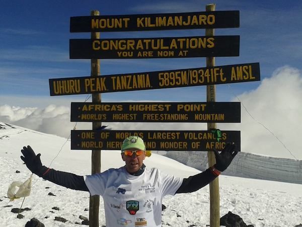 Charity runner scales new heights