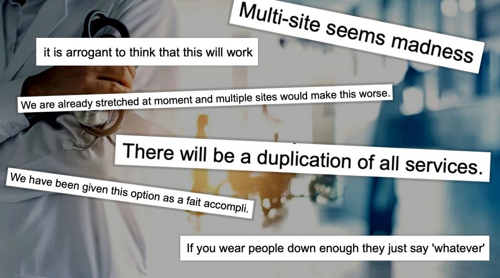 FOCUS: “Madness!” Hospital staff skewer Gov's new multi-site plan