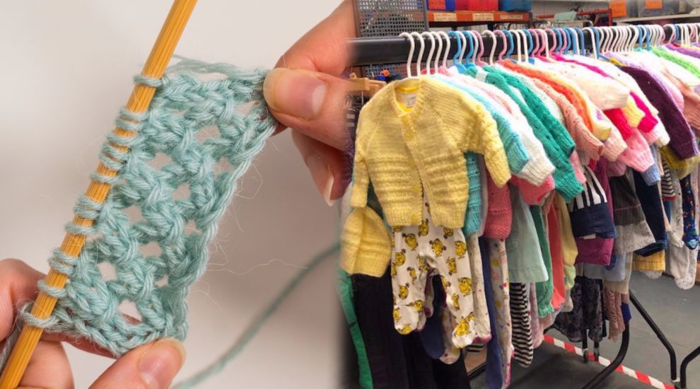 Acorn 'superfan' knits over 70 baby clothes for charity