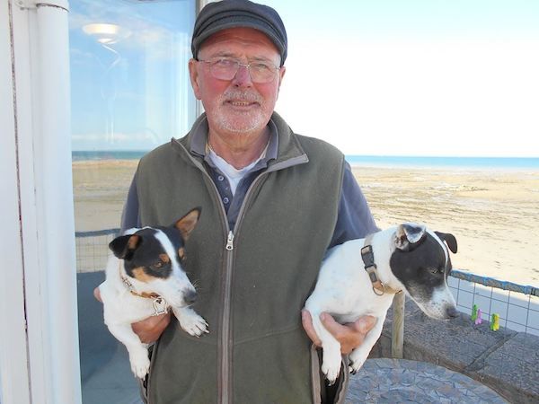 Two Jack Russells in lifejackets lost after fishing boat capsizes