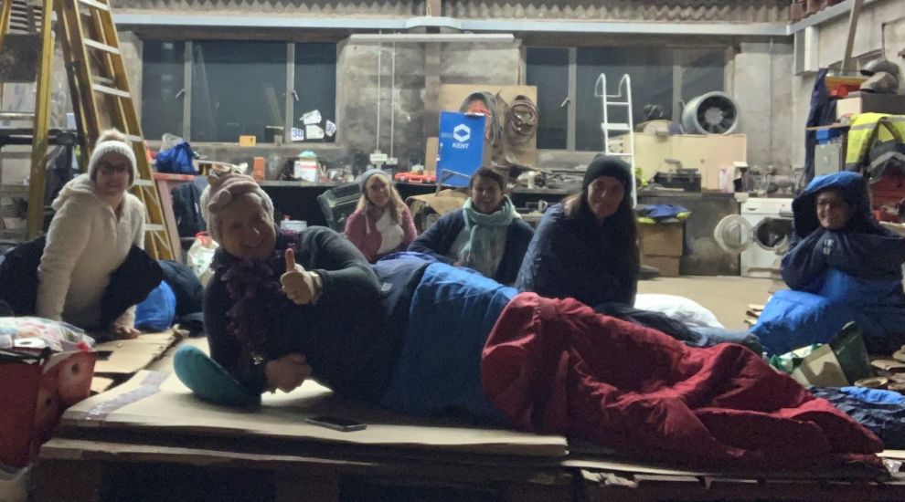 Shed sleep-out raises £2.5k for homeless charity