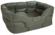 Dog Bed P & L Superior Pet Beds Heavy Duty Rectangular Waterproof Softee Bed, Large, 75 x 60 x 27 cm, Black 