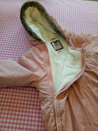 J By Jasper Conran - Baby Girl's Light Pink Padded Snowsuit 18 - 24 months 