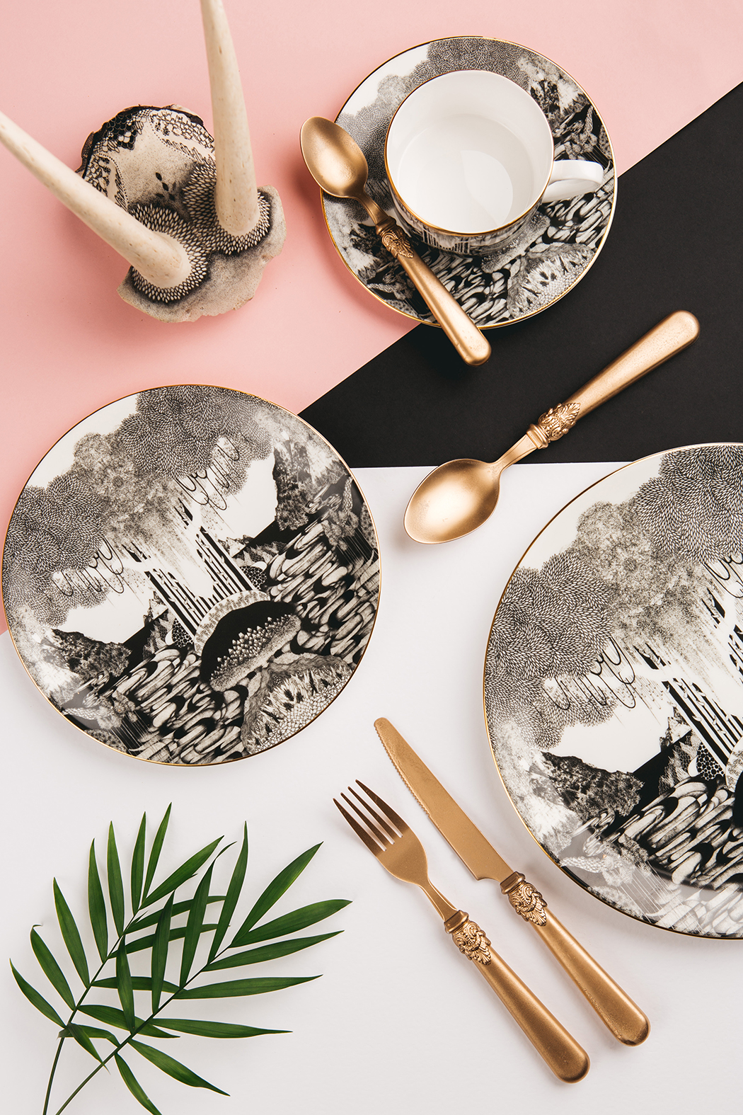 Abi Overland Dinnerware Cups and Saucers