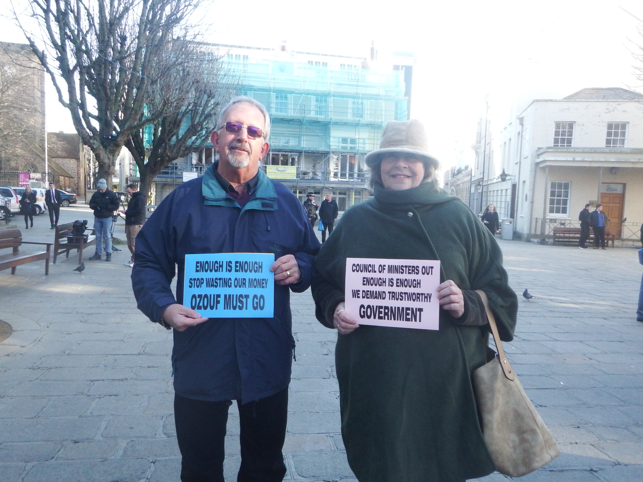 Graham Butcher Ozouf Protest