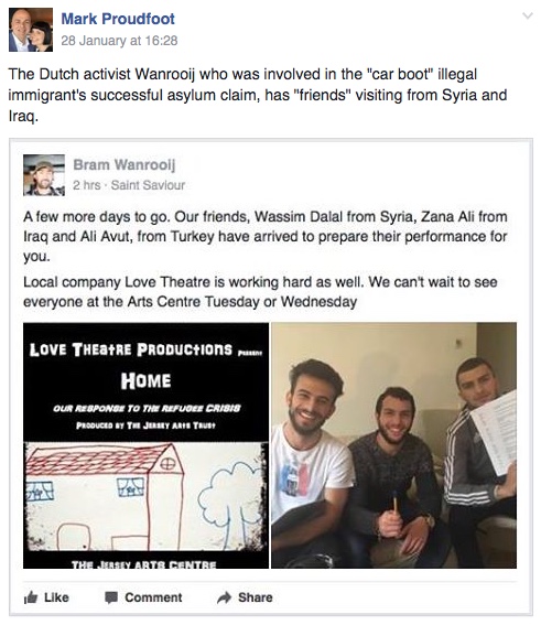 Mark Proudfoot racism Facebook Real Rock Refugee comments
